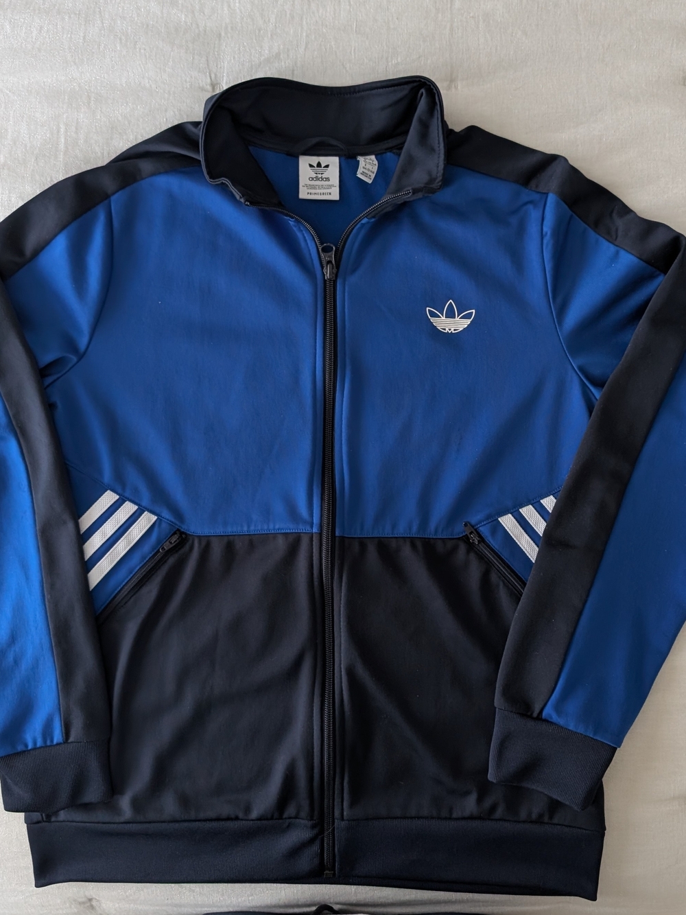 Adidas Men’s Blue and Black Track Jacket